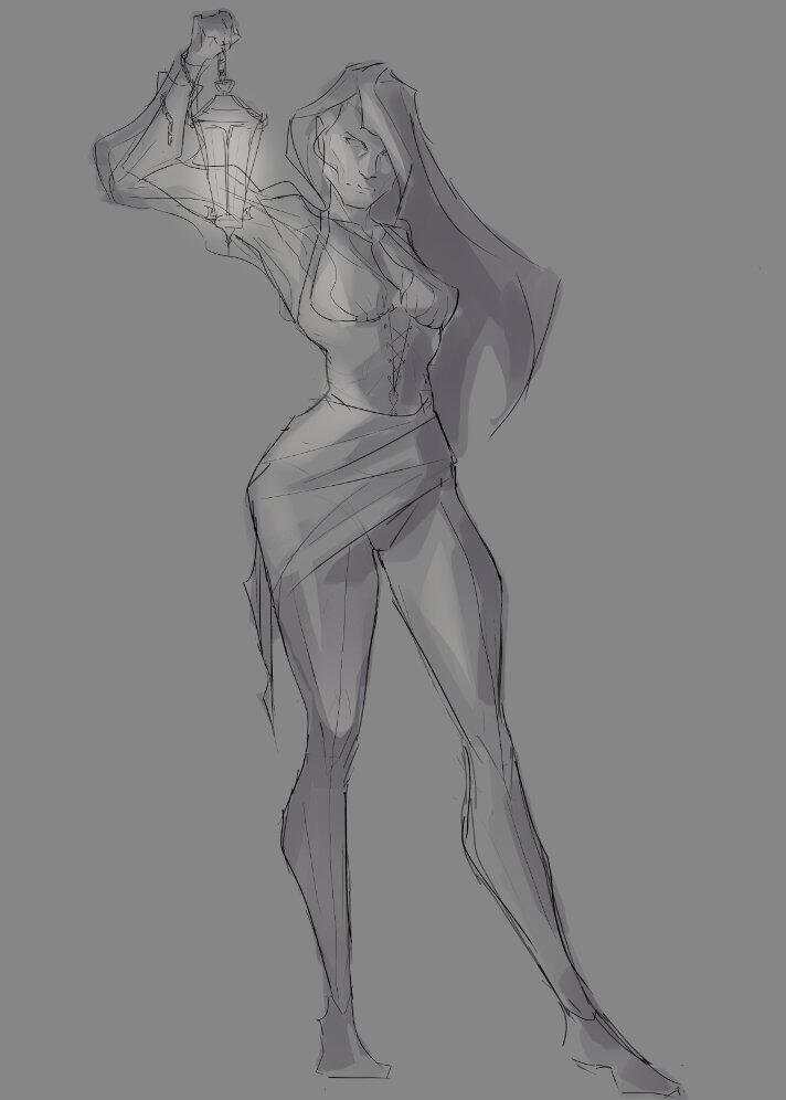 Rough lighting sketch
